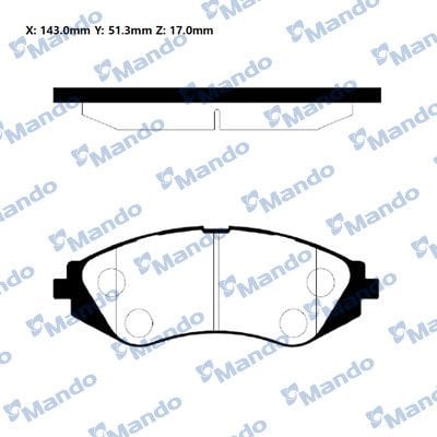 Chevrolet Nubira 2005-2011 Arası 1.4 Mando Marka Ön Balata
