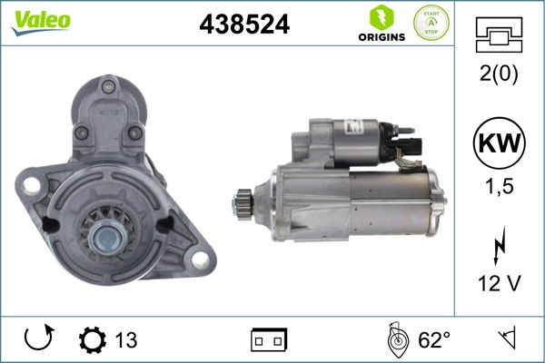 Audi Q3 2011-2018 Arası 2.0 TFSI quattro Valeo Marka Marş Motoru