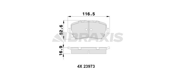 Renault Modus 2004-2008 Arası 1.5 dCi 75 Braxis Marka Ön Balata