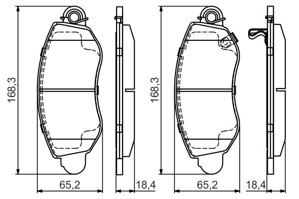 Ford Transit 2000-2006 Arası 2.4 DI RWD, 2.4 DI, 2.0 DI Bosch Marka Ön Balata