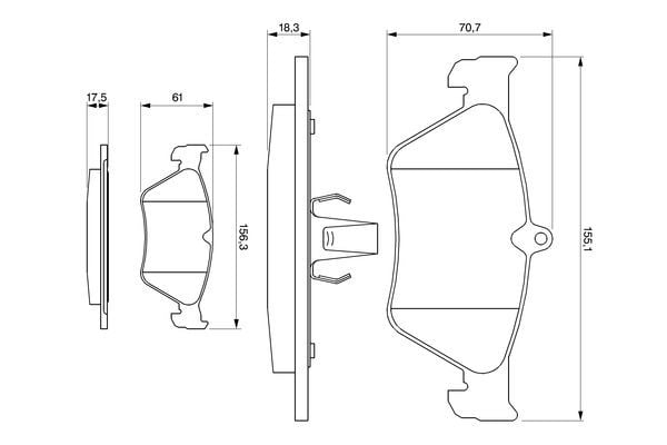 Opel Omega 1994-2005 Arası 2.0 Bosch Marka Ön Balata