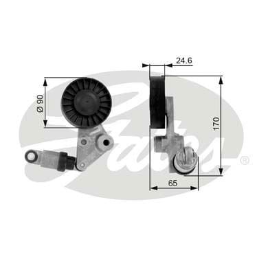 Opel Vectra 1995-2009 Arası 2.0 DTI 16V, 2.0 DI 16V Gates Marka Vantilatör Kayış Gergi Rulmanı