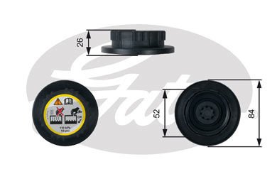 Chevrolet Corvette 1997-2004 Arası 5.7 Gates Marka Radyatör Yedek Su Depo Kapağı