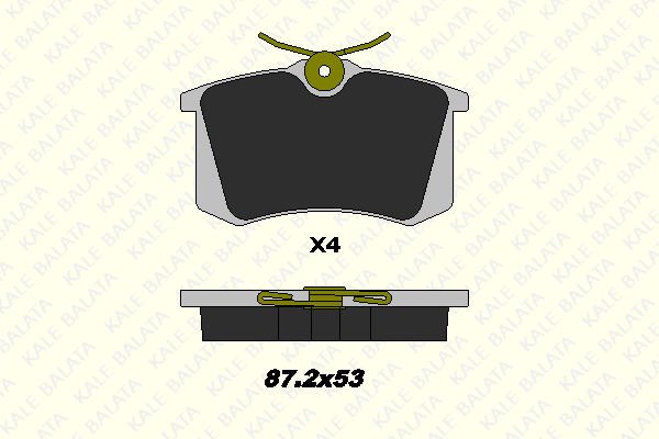 Seat Leon 2005-2013 Arası 1.6 TDI Kale Marka Arka Balata