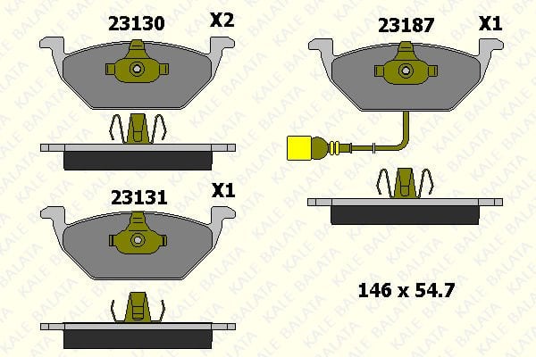 Seat Leon 2005-2013 Arası 1.6 TDI Kale Marka Ön Balata
