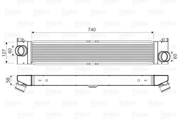 Fiat Ducato 2006-2010 Arası 115 Multijet 2,0 D, 150 Multijet 2,3 D, 180 Multijet 3,0 D, 130 Multijet 2,3 D Valeo Marka Turbo Radyatörü