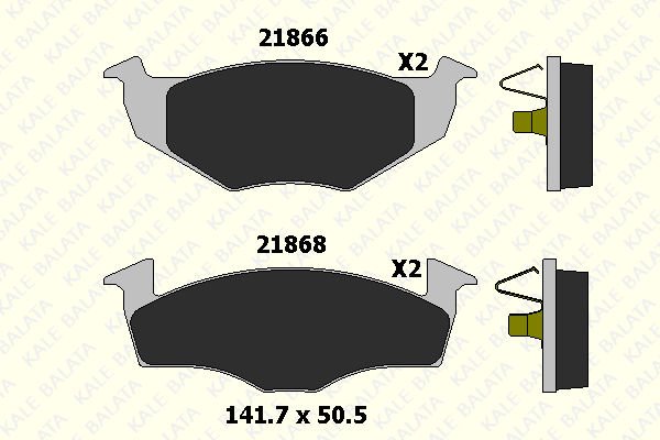 Seat Arosa 1997-2004 Arası 1.4 Kale Marka Ön Balata