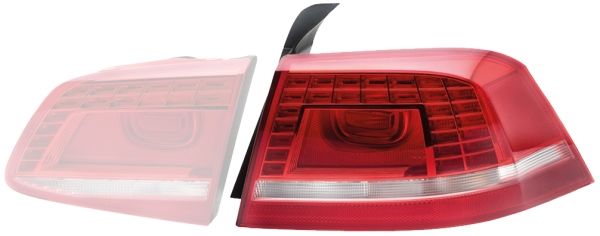Volkswagen Passat 2010-2015 Arası 1.4 TSI, 2.0 TSI, 1.8 TSI, 1.4 TSI EcoFuel, 1.6 TDI, 2.0 TDI 4motion, 3.6 FSI 4motion, 2.0 TDI Hella Marka Sağ Dış Stop Lambası