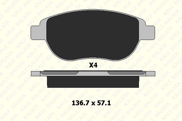 Citroen Xsara 1997-2012 Arası 2.0 HDi Kale Marka Ön Balata