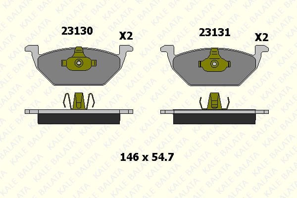 Seat Ibiza 2002-2018 Arası 1.2 TDI Kale Marka Ön Balata
