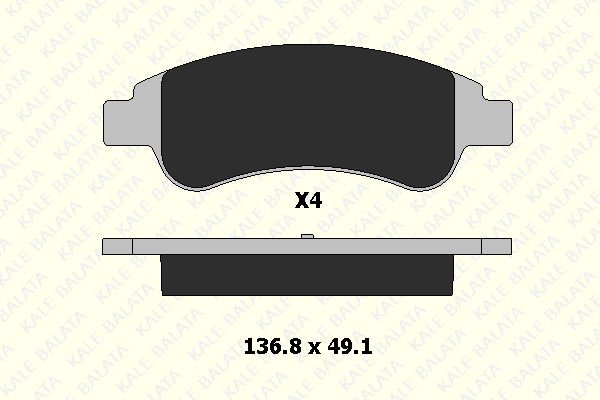 Citroen Berlingo 1996-2011 Arası 1.9 D Kale Marka Ön Balata
