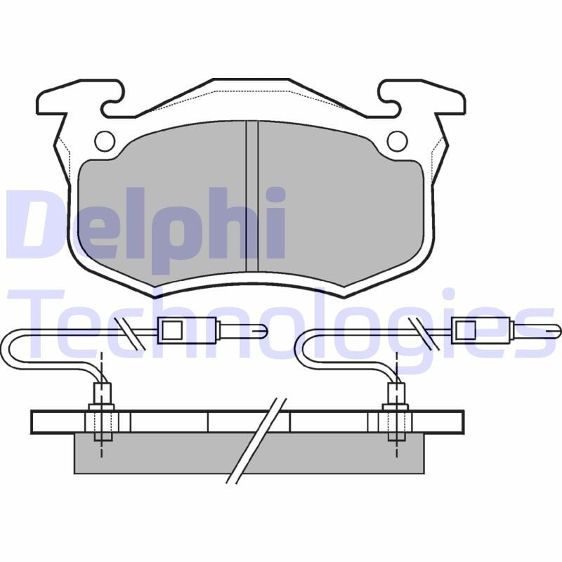 Renault Twingo 1993-2012 Arası 1.2, 1.2 16V Delphi Marka Ön Fişli Balata