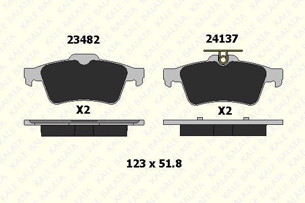 Citroen C5 2008-2012 Arası 1.6 VTI 120 Kale Marka Arka Balata