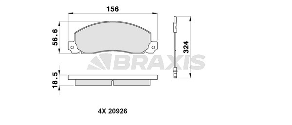 Renault Trafic 1989-2002 Arası 2.5 D Braxis Marka Ön Balata