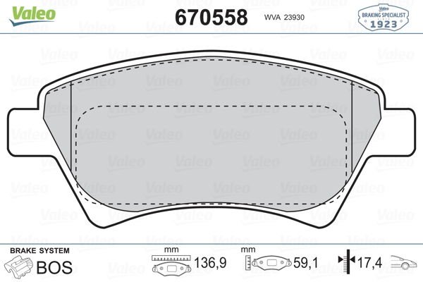 Renault Megane 2003-2012 Arası 1.9 dCi Valeo Marka Ön Balata