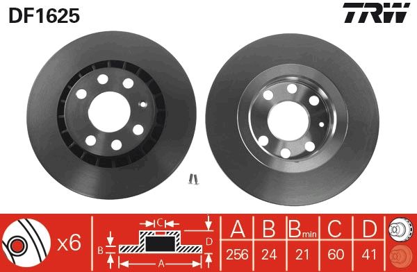 Opel Kadett 1984-1993 Arası 2.0 GSI 16V, 1.8 i, 2.0 i, 1.8 E, 2.0 GSI, 1.8 S TRW Marka Ön Fren Diski