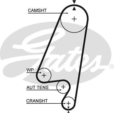 Opel Vectra 1988-2004 Arası 1.6 i Cat, 1.8 S, 1.6 i Gates Marka Triger Kayışı