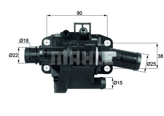 Peugeot 206 1998-2012 Arası 1.6 HDi 110 Mahle Marka Termostat