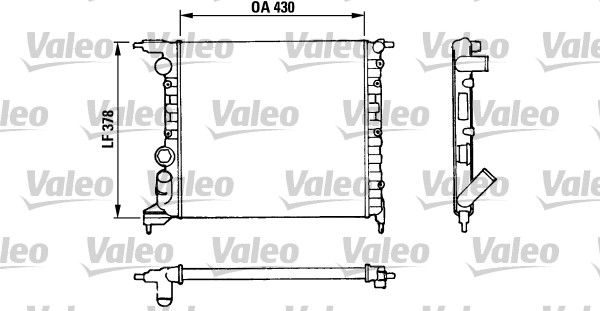 Renault Express 1985-2001 Arası 1.4 Valeo Marka Su Radyatörü