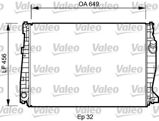 Alfa Romeo Brera 2006-2011 Arası 2.2 JTS, 3.2 JTS Q4 Valeo Marka Su Radyatörü