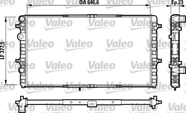Seat Ibiza 1993-2002 Arası 1.6 i, 1.9 TDI, 1.4 i Valeo Marka Su Radyatörü