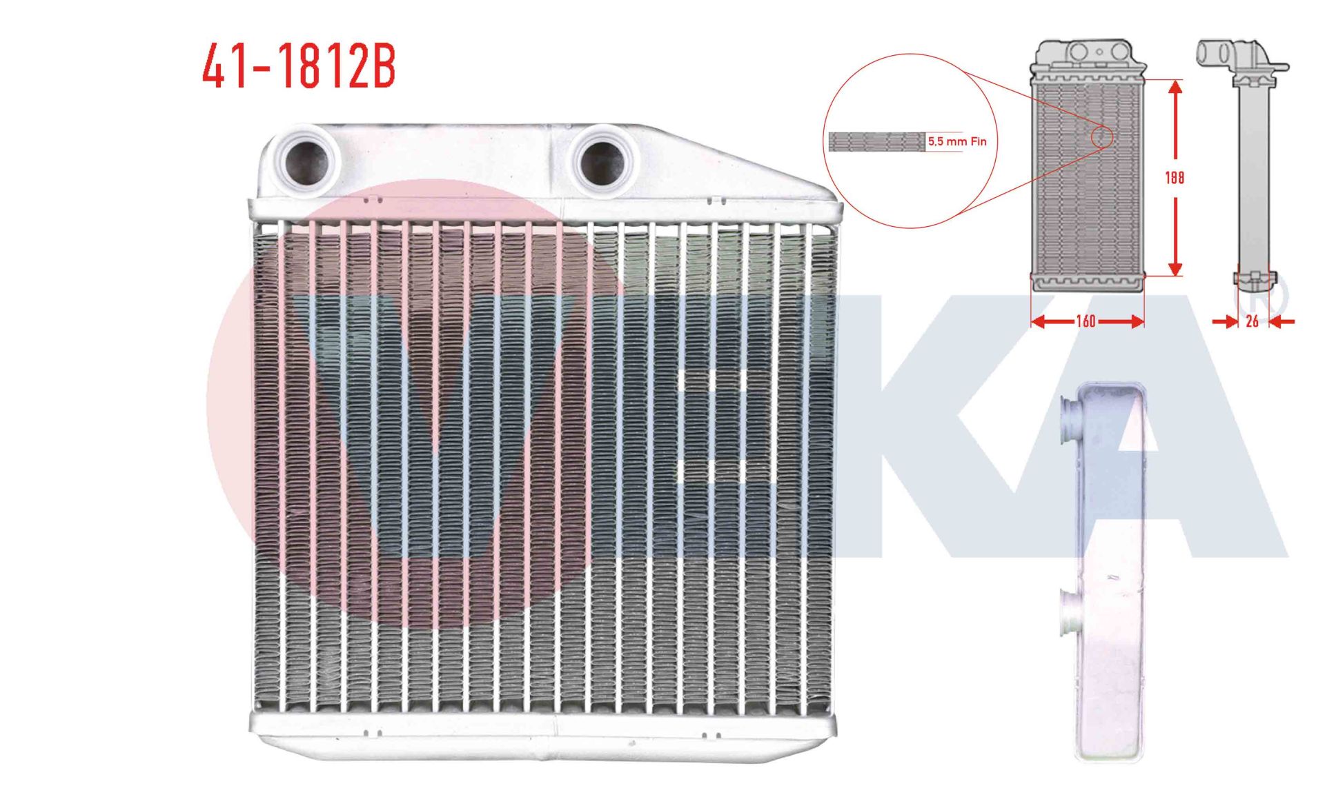 Linea 1.3M.jet Kalorifer Radyatör Veka 41-1812B