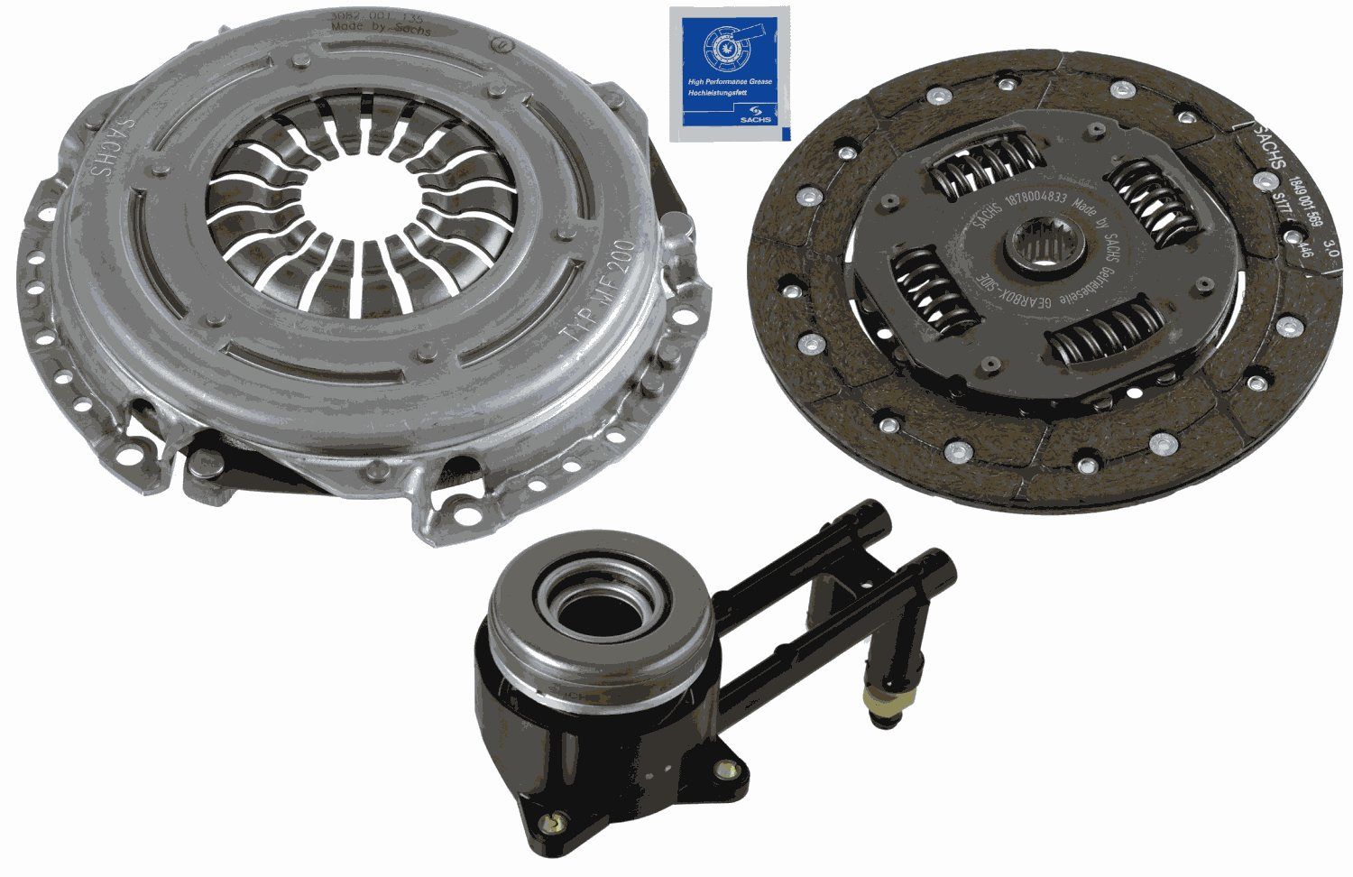 Ford Fiesta 2008-2012 Arası Sachs Marka Debriyaj Seti