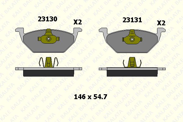 Audi A3 1996-2006 Arası 1.8 Kale Marka Ön Balata