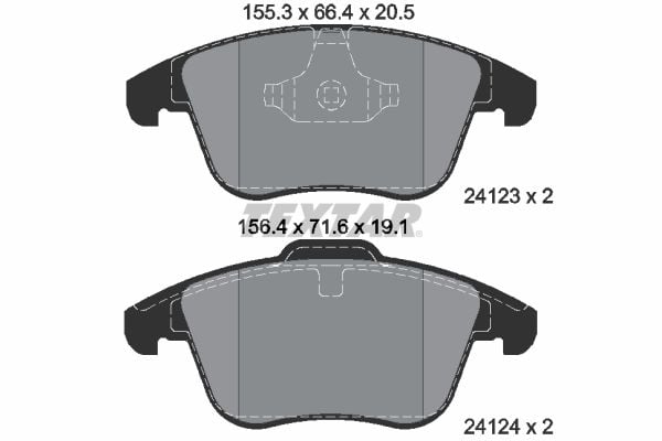 Ford Galaxy 2006-2015 Arası 2.0 TDCi Textar Marka Ön Balata