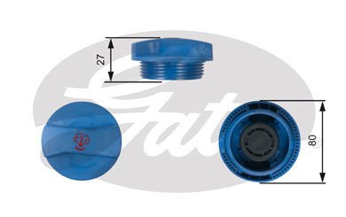 Volkswagen Polo 1994-1999 Arası 100 1.4 16V Gates Marka Radyatör Yedek Su Depo Kapağı