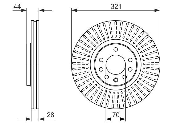 Opel Zafira 2005-2019 Arası 2.0 Bosch Marka Ön Fren Diski