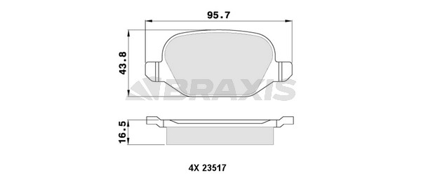 Alfa Romeo Gt 2003-2010 Arası 2.0 JTS Braxis Marka Arka Balata
