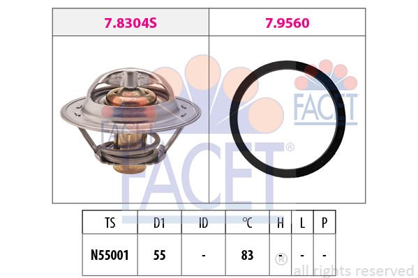 Citroen Xantia 1993-2003 Arası 1.9 Turbo D, 1.8 i 16V Facet Marka Termostat