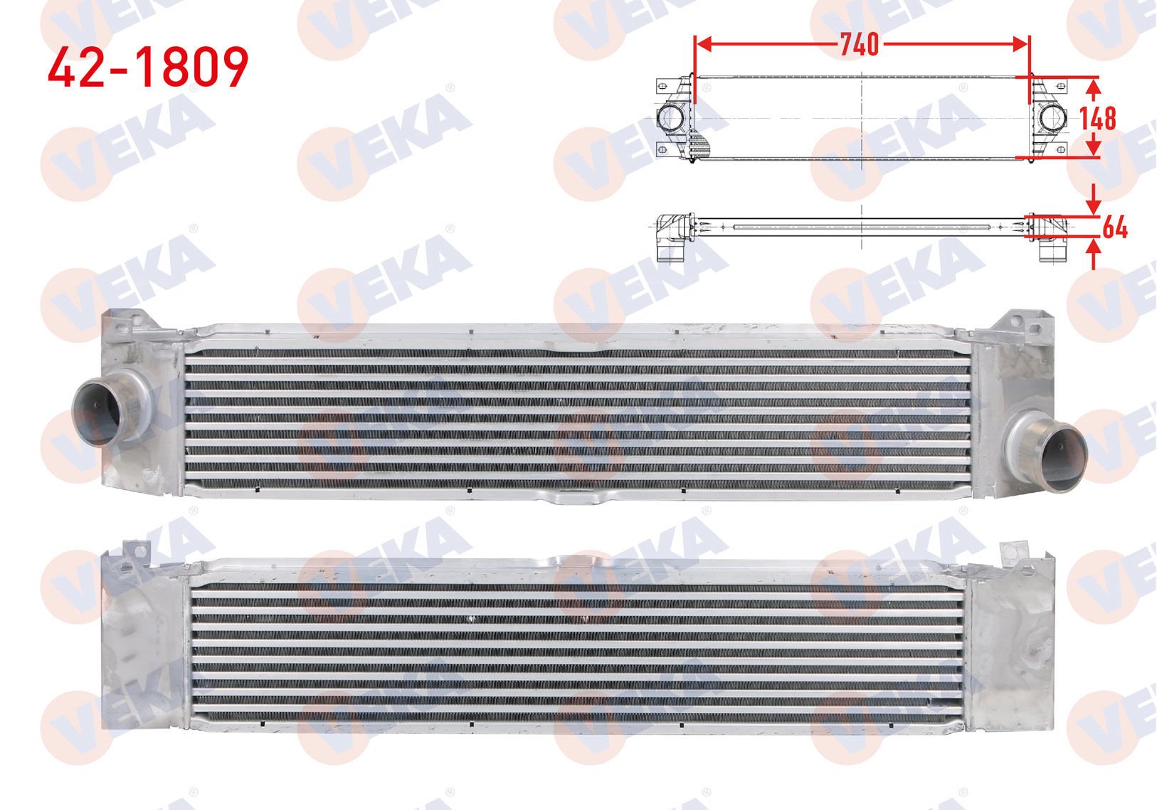 Ducato III 2.3 mjt Turbo Radyatörü Veka 42-1809