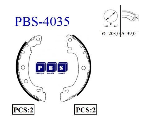 Megane 1.6 8V Arka Fren Balatası Pbs PBS-4035