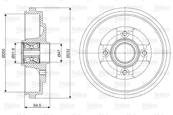 Opel Agila 2000-2007 Arası 1.0 Valeo Marka Kampana