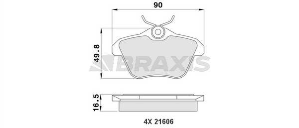 Alfa Romeo 156 1997-2005 Arası 1.9 JTD Braxis Marka Arka Balata