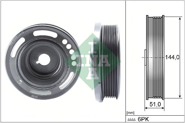 Opel Zafira 2011-2015 Arası 1.8 INA Marka Krank Kasnağı