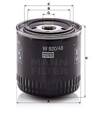 Volkswagen Taro 1989-1997 Arası 2.2, 2.2 4x4 Mann Marka Yağ Filtresi