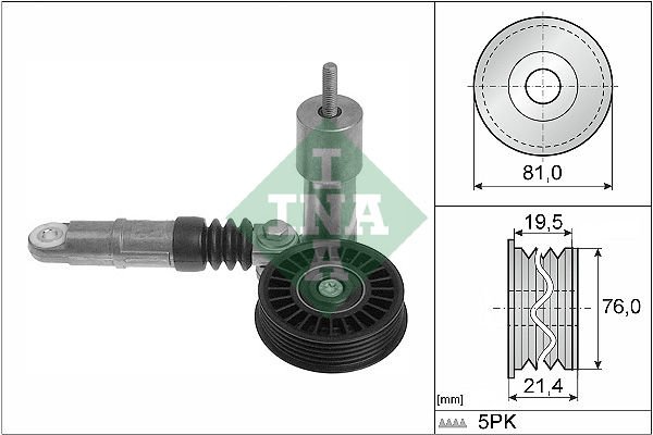 Volkswagen Golf 1997-2008 Arası 1.9 TDI INA Marka Vantilatör Kayış Gergi Rulmanı