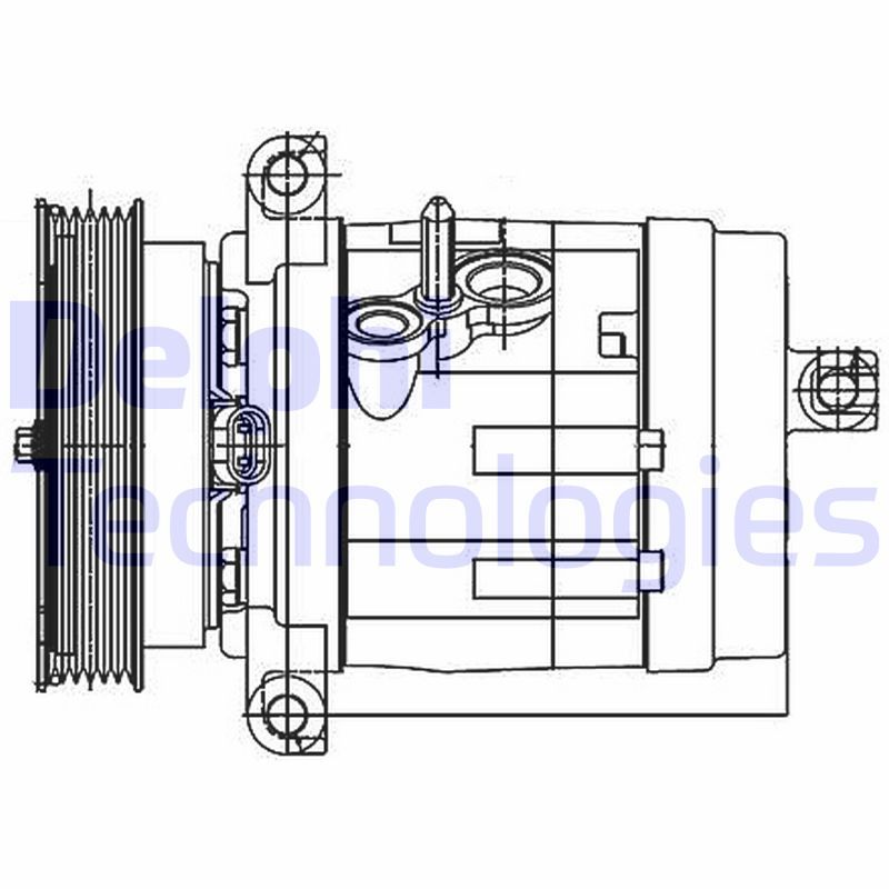 Chevrolet Captiva 2006-2010 Arası 3.2 4WD Delphi Marka Klima Kompresörü