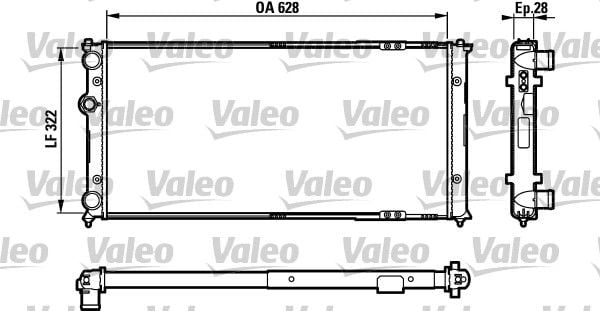 Volkswagen Polo 1995-2009 Arası 90 1.9 TDI Valeo Marka Su Radyatörü