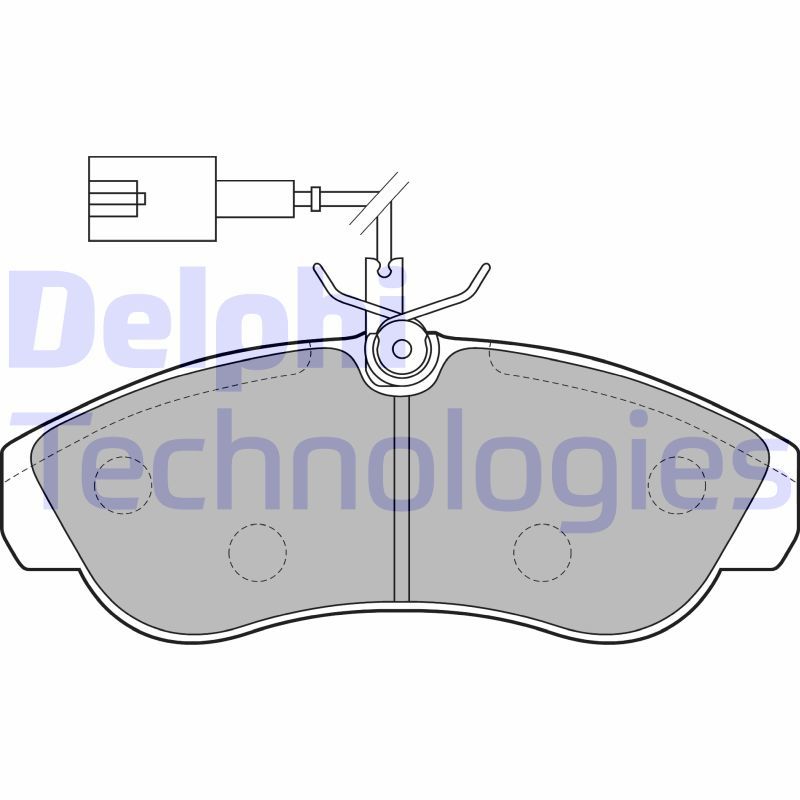 Fiat Ducato 1994-2005 Arası 2.8 D Delphi Marka Ön Balata Fişli