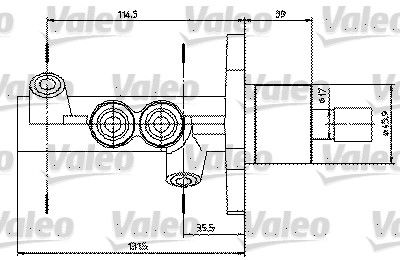 Ford Fiesta 1995-2006 Arası 1.8 D Valeo Marka Fren Ana Merkezi