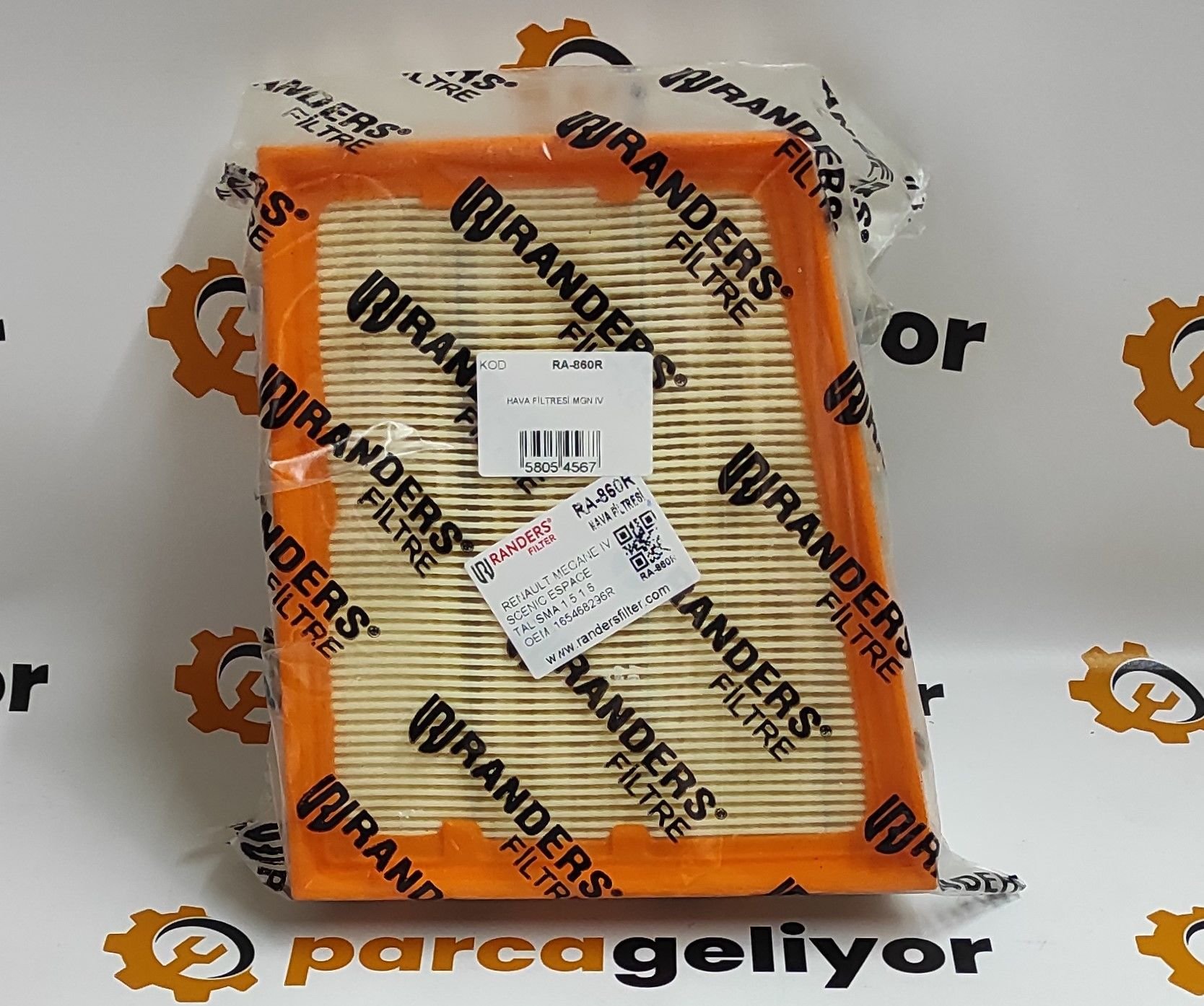 Megane IV 1.3 Tce Hava Filtresi Randers RA-860R