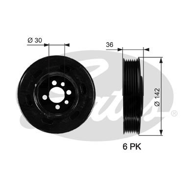 Volkswagen New Beetle 1998-2010 Arası 2.0 Gates Marka Krank Kasnağı