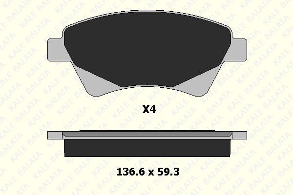 Renault Scenic 2003-2010 Arası 1.9 dCi Kale Marka Ön Balata