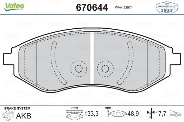 Chevrolet Kalos 2003-2009 Arası 1.2 Valeo Marka Ön Balata