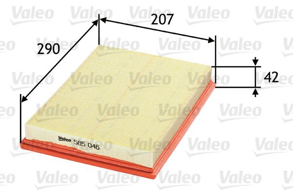 Opel Corsa 2000-2012 Arası 1.7 DI 16V Valeo Marka Hava Filtresi