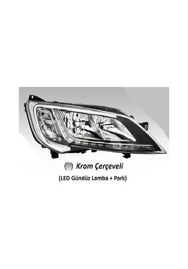 Ducato III 2014- Sağ Far Ledli Krom Ayfar AYF-505214